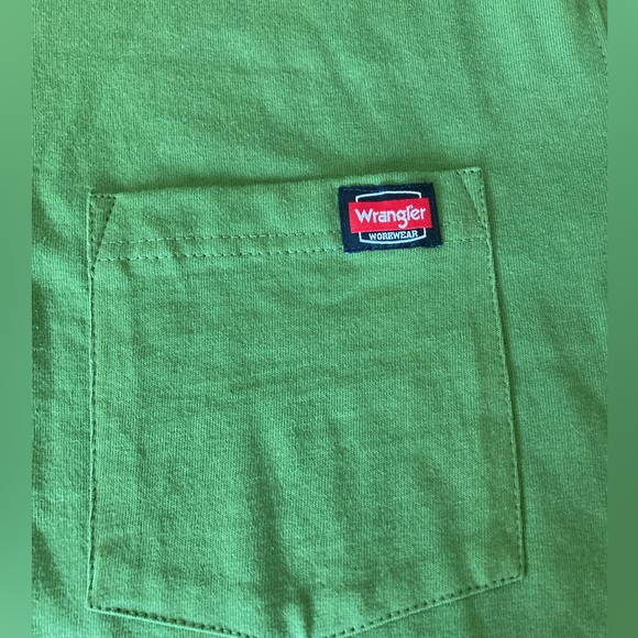 Wrangler NWOT Mens XL 1/4 button short sleeve pocket tee - Picture 3 of 6